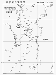 東京湾口海況図(2007/07/18)