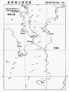 東京湾口海況図(2007/07/19)