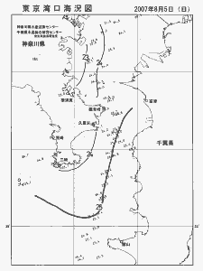 東京湾口海況図(2007/08/05)