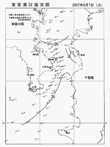 東京湾口海況図(2007/08/07)