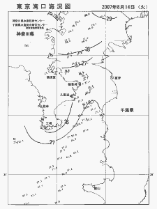 東京湾口海況図(2007/08/14)