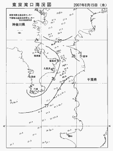 東京湾口海況図(2007/08/15)