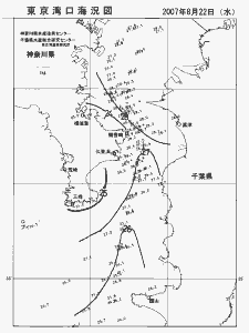 東京湾口海況図(2007/08/22)