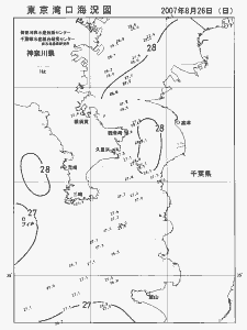 東京湾口海況図(2007/08/26)