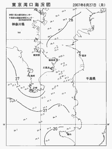 東京湾口海況図(2007/08/27)