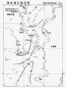 東京湾口海況図(2007/08/28)