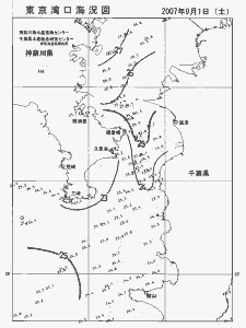 東京湾口海況図(2007/09/01)