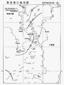 東京湾口海況図(2007/09/02)