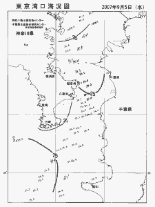 東京湾口海況図(2007/09/05)
