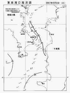 東京湾口海況図(2007/09/08)