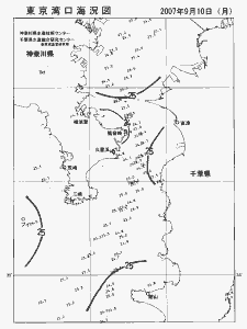 東京湾口海況図(2007/09/10)