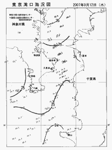 東京湾口海況図(2007/09/12)