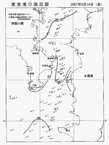 東京湾口海況図(2007/09/14)