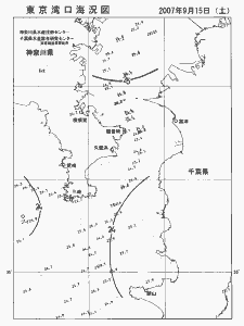 東京湾口海況図(2007/09/15)