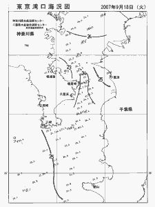東京湾口海況図(2007/09/18)