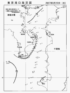 東京湾口海況図(2007/09/19)