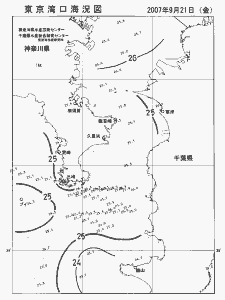 東京湾口海況図(2007/09/21)