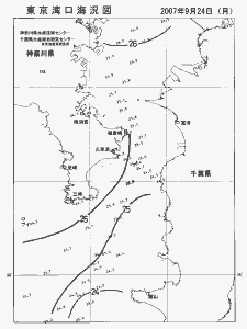 東京湾口海況図(2007/09/24)