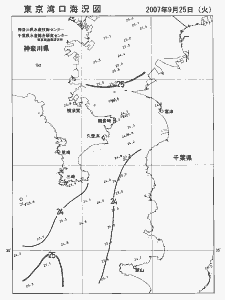 東京湾口海況図(2007/09/25)