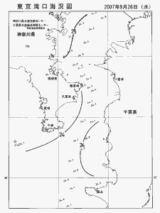 東京湾口海況図(2007/09/26)