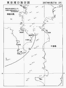 東京湾口海況図(2007/09/27)