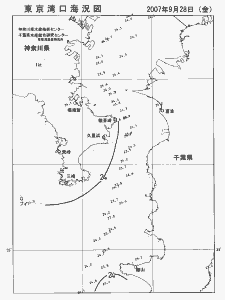 東京湾口海況図(2007/09/28)