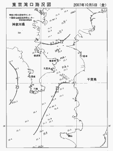 東京湾口海況図(2007/10/05)