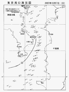 東京湾口海況図(2007/10/07)