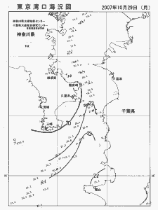 東京湾口海況図(2007/10/29)
