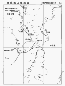 東京湾口海況図(2007/10/31)