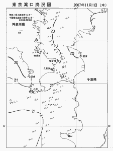 東京湾口海況図(2007/11/01)