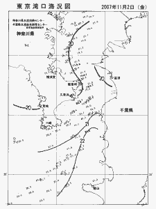 東京湾口海況図(2007/11/02)