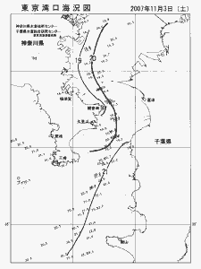 東京湾口海況図(2007/11/03)
