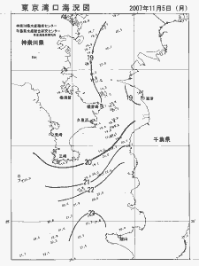 東京湾口海況図(2007/11/05)