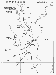 東京湾口海況図(2007/11/06)