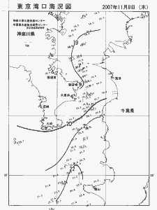 東京湾口海況図(2007/11/08)