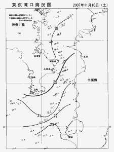 東京湾口海況図(2007/11/10)