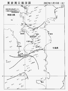 東京湾口海況図(2007/11/13)