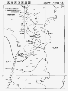 東京湾口海況図(2007/11/14)