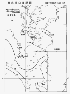 東京湾口海況図(2007/11/15)