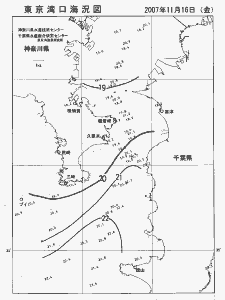 東京湾口海況図(2007/11/16)