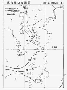 東京湾口海況図(2007/11/17)