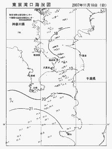 東京湾口海況図(2007/11/18)