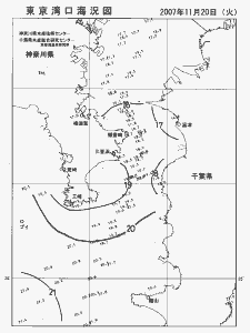 東京湾口海況図(2007/11/20)