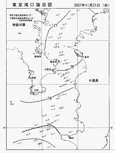 東京湾口海況図(2007/11/21)