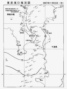 東京湾口海況図(2007/11/22)