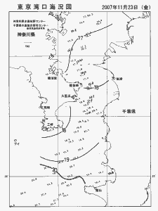 東京湾口海況図(2007/11/23)