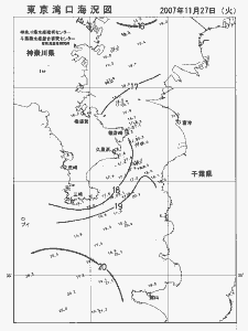 東京湾口海況図(2007/11/27)