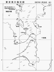 東京湾口海況図(2007/11/28)