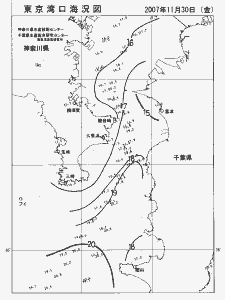 東京湾口海況図(2007/11/30)
